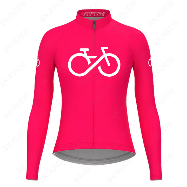 Women's Long-Sleeve Cycling Jersey - Spin