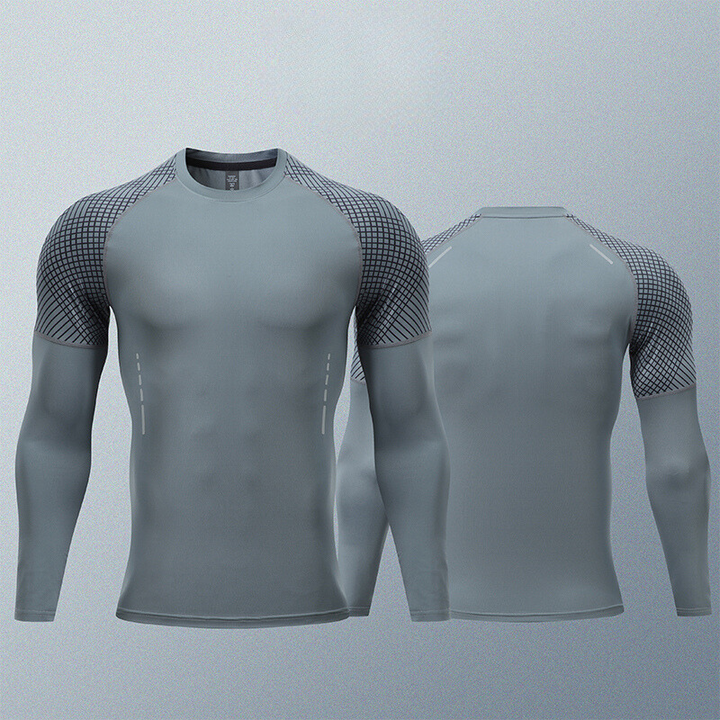 Men's Long Sleeve Compression Shirt - FlexTech