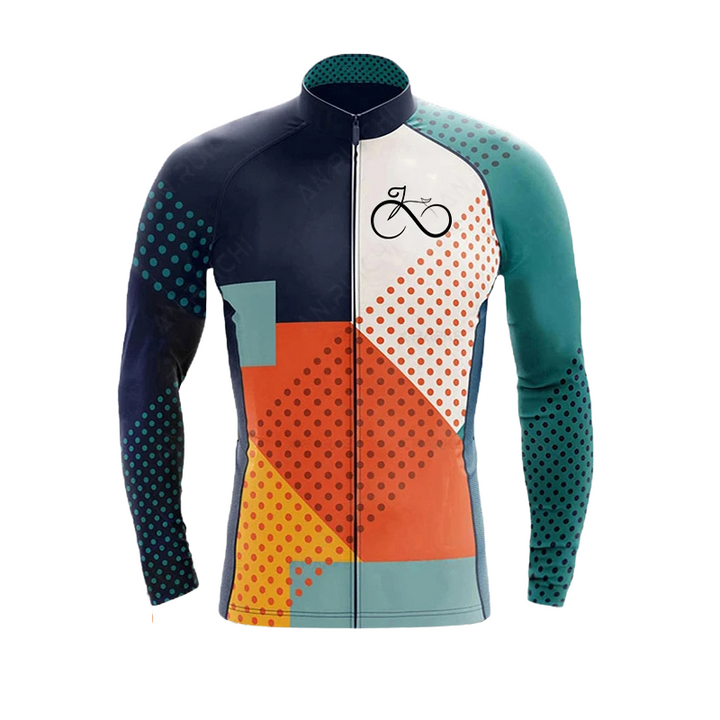 Men's Long Sleeve Thermal Cycling Jersey - BikeElite