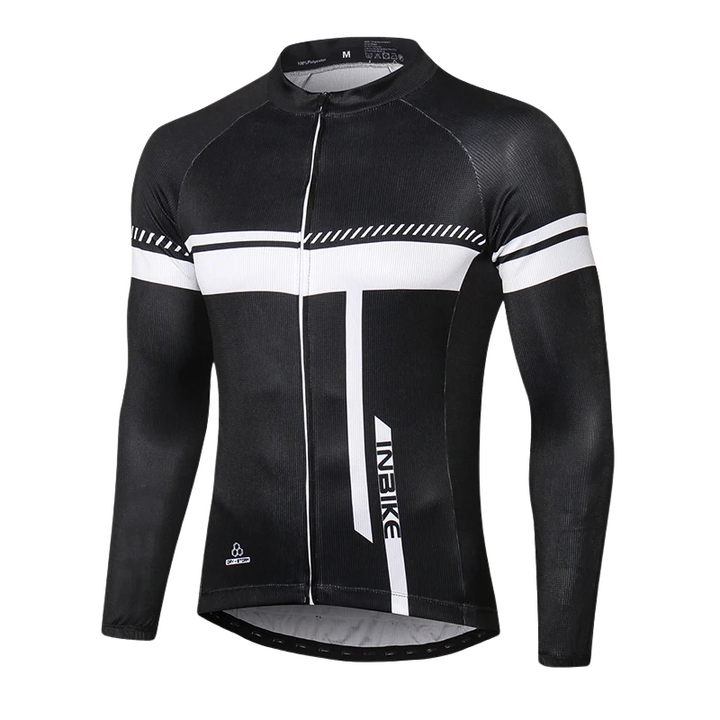 Men's Long Sleeve Cycling Jersey - InbikeBlack