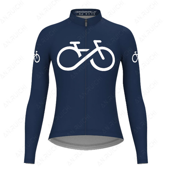 Women's Long-Sleeve Cycling Jersey - Spin