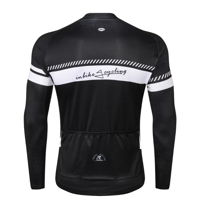 Men's Long Sleeve Cycling Jersey - InbikeBlack